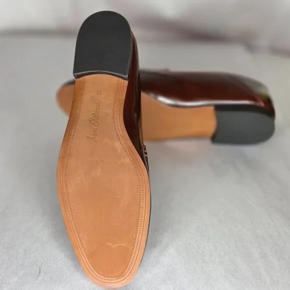 Sam Edelman Women's Loraine Brandy Boxlea Loafers Flats Size 10 - Picture 4 of 6